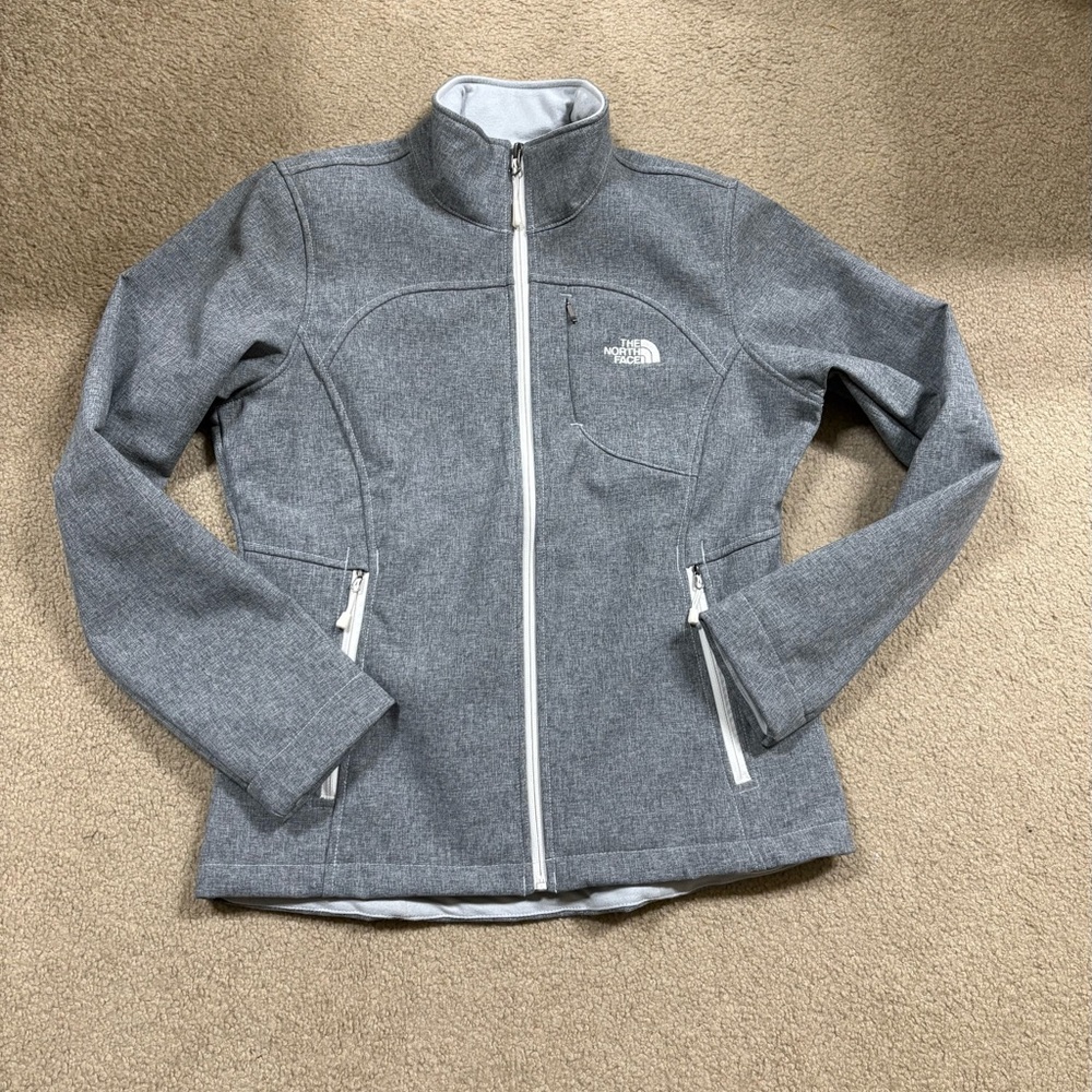 The North Face Women's Heather Gray Apex Bionic 3 Softshell Ski Jacket